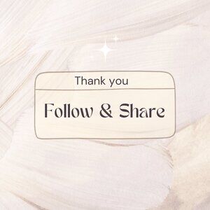 Thank you for the Follow & Share